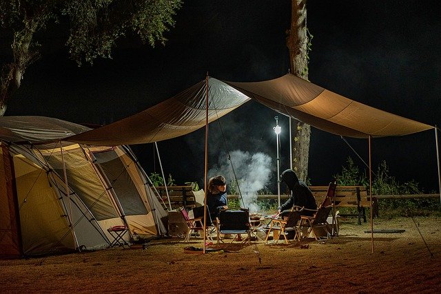 un camping en famille